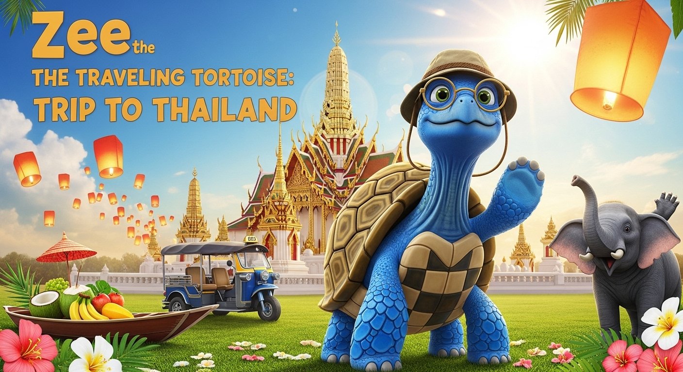 ZEE THE TRAVELING TORTOISE- TRIP TO THAILAND